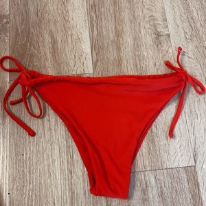 red bikini bottoms